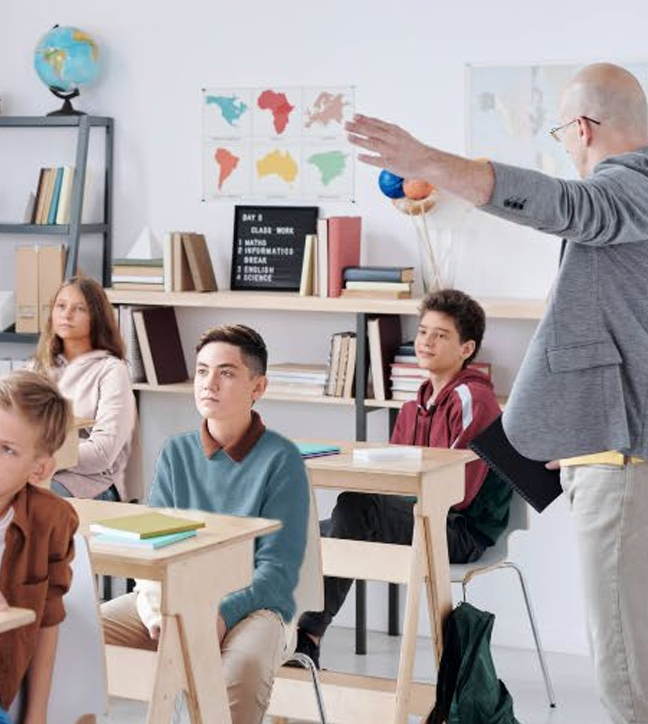 Therapy session with children